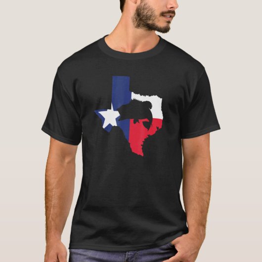 Texas Bass Vist T-shirt (Voorkant)