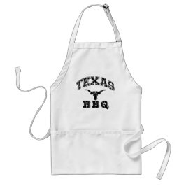 Texas BBQ Custom Black Logo Standaard Schort