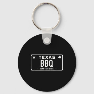 Texas Bbq Kenteken Plaat Eten Vlees Tx Austin Cade Sleutelhanger