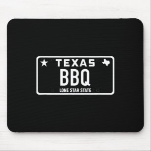 Texas Bbq Kentekenplaat Eten Vlees Tx Austin Cadea Muismat