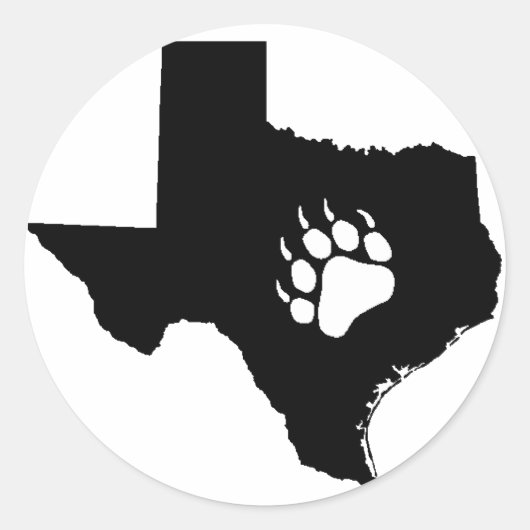 Texas Beer Ronde Sticker (Voorkant)