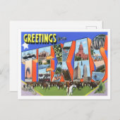 Texas Big Letters Briefkaart (Voorkant / Achterkant)