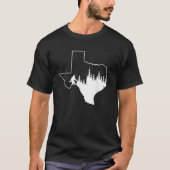 Texas Bigfoot Gift Sasquatch Silhouette State Prid T-shirt (Voorkant)