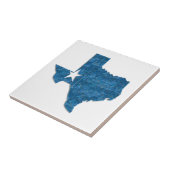 Texas blauwe tegel tegeltje (Zijkant)