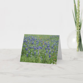 Texas Blue Bonnets Notitiekaarten