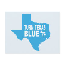 Texas Blue Briefkaart | Stemming-democraat