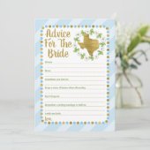 Texas Blue Gold-advies voor het spel met de bride Advieskaart (Staand voorkant)