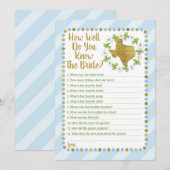 Texas Blue, hoe goed ken je het spel? Kaart (Voorkant / Achterkant)