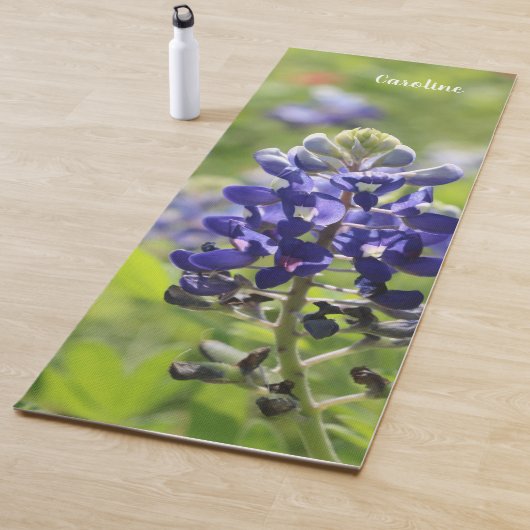 Texas Bluebonnet (blauwe rug), Gepersonaliseerd Yogamat (In situ)