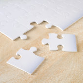 Texas Bluebonnet Bloem op Wit met Graphics Legpuzzel (Zijkant)