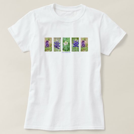 Texas Bluebonnet Collage-shirt T-shirt (Design voorkant)