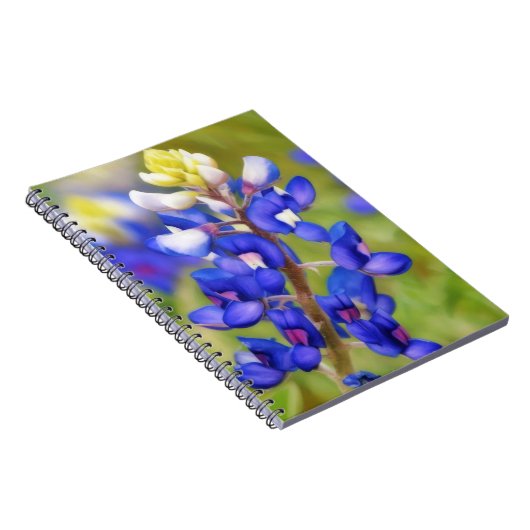 Texas Bluebonnet Flower Close Up Journal (Côté Droit)