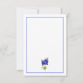 Texas Bluebonnet Flowers, Modern Weddenschap Dank Bedankkaart (Achterkant)