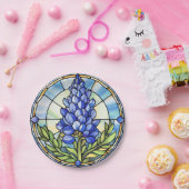 Texas Bluebonnet-Glas in lood Papieren Bordje (Feest)