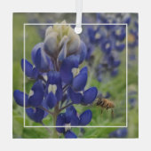 Texas Bluebonnet Glass Ornament (Achterkant)