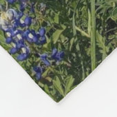 Texas Bluebonnet House Fleece Deken (Hoek)