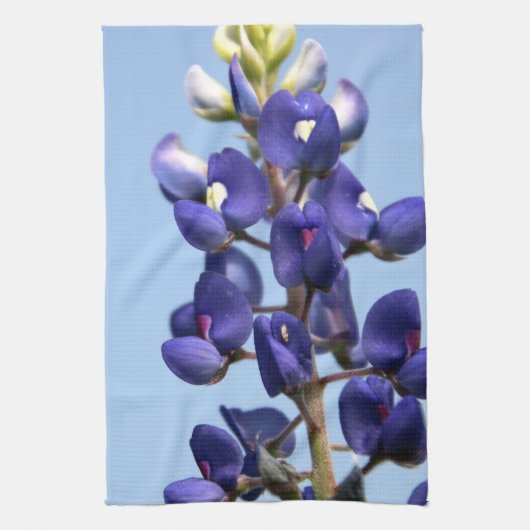 Texas Bluebonnet Kitchen Towel Theedoek (Verticaal)