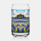 Texas Bluebonnet Meadow Landscape Blikvorm Glas (Rechts)