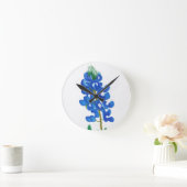 Texas Bluebonnet Wall Clock Ronde Klok (Huis)