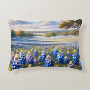 Texas Bluebonnet Weidelandschap Accent Kussen