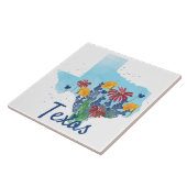 Texas Bluebonnet Wildbloemen Tegeltje (Zijkant)