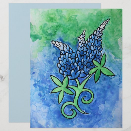 Texas Bluebonnets (Voorkant / Achterkant)