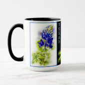 Texas Bluebonnets avec noir, Mug (Gauche)