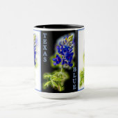 Texas Bluebonnets avec noir, Mug (Centre)