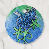 Texas Bluebonnets Bedankjes Labels (Achterkant)