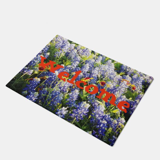 Texas Bluebonnets Deurmat (Schuin)
