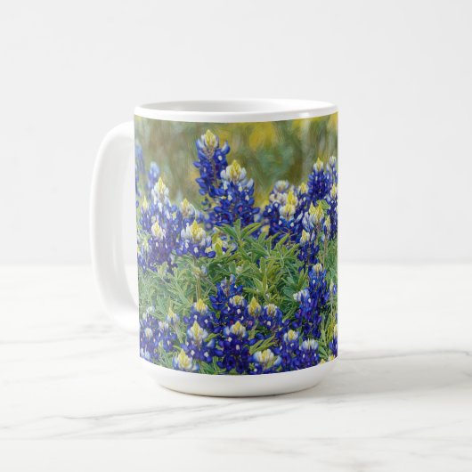 Texas Bluebonnets Flower Mok Cup (Voorkant links)
