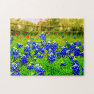 Texas Bluebonnets Indian Floral Natuur Travel Legpuzzel