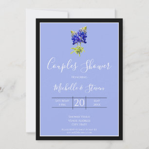 Texas Bluebonnets op Slate Blue, Spring, Couples Kaart