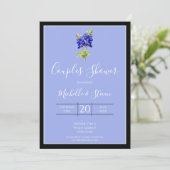 Texas Bluebonnets op Slate Blue, Spring, Couples Kaart (Staand voorkant)
