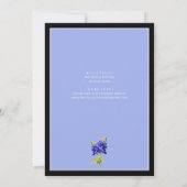 Texas Bluebonnets op Slate Blue, Spring, Couples Kaart (Achterkant)