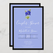 Texas Bluebonnets op Slate Blue, Spring, Couples Kaart (Voorkant / Achterkant)