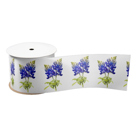 Texas Bluebonnets op wit, Lint (Spoel)