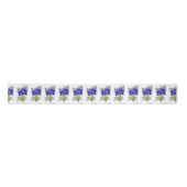 Texas Bluebonnets op wit met zachte focus, Lint (Voorkant)