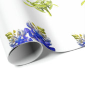 Texas Bluebonnets, Papier Cadeau (Coin rond)