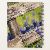 Texas Bluebonnets rond een landhek Planner (Achterkant)