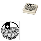 Texas Bluebonnets State Flag Texan Pride Rubberstempel (Gestempeld)