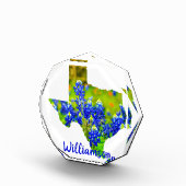 Texas Bluebonnets State of Texas w Name Fotoblokken (Rechts)
