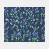Texas Bluebonnets Texaan Fleece Deken (Voorkant (Horizontaal))
