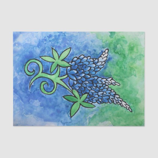 Texas Bluebonnets Tissuepapier (Voorkant)