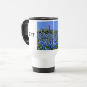 Texas Bluebonnets Travel Mug Stainless Steel Reisbeker (Voorkant links)