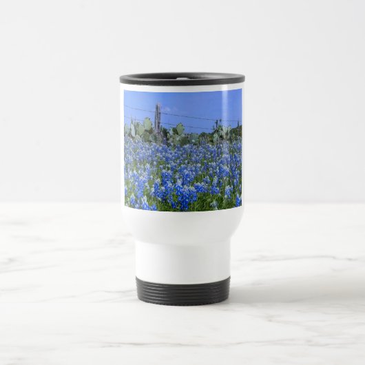 Texas Bluebonnets Travel Mug Stainless Steel Reisbeker (Center)