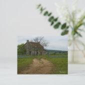 Texas boerderij-huis met blauwbonnetjes briefkaart (Staand voorkant)