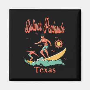 Texas Bolivar schiereiland Tx surfer surfen vissen Magneet