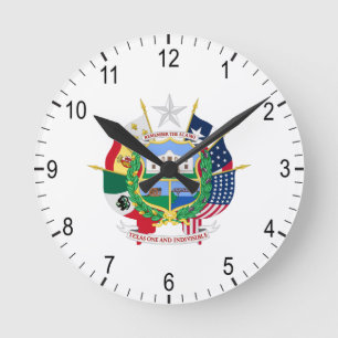 Texas bord ronde klok
