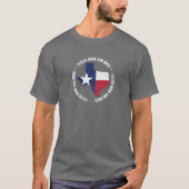 Texas Born and Bred T-Shirt State Flag Native (Voorkant)